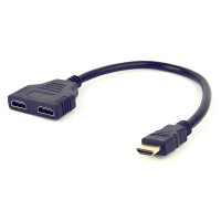Кабель-розгалужувач Cablexpert HDMI - 2хHDMI (M/F), 0.3 м, Black (DSP-2PH4-04)