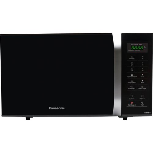 Мікрохвильова піч Panasonic, 23л, 800Вт, гриль, дисплей, чорний