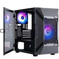Корпус 1stPlayer D3-A-BK-1F7-14-1F7 Black без БЖ