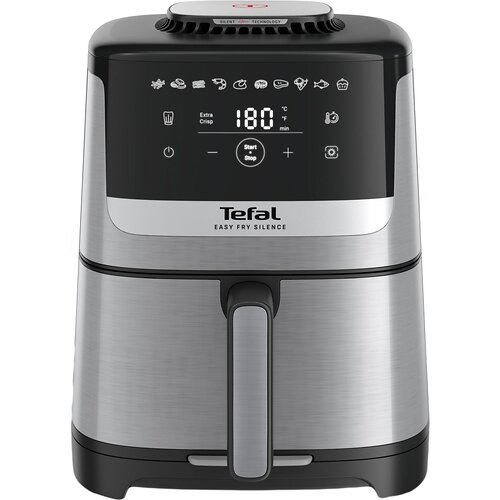 Мультипіч Tefal Easy Fry Silence, 1670Вт, чаша-5л, сенсорне керув., 10 програм, пластик, нерж. сталь-чорний