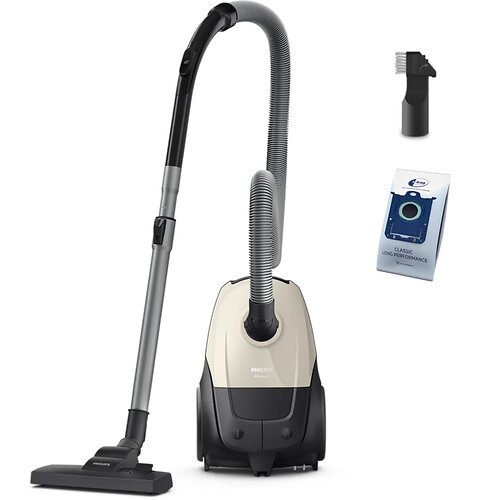Пилосос Philips мішковий Series 1000, 750Вт, конт пил -3л, НЕРА, біло-сірий