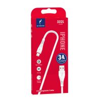 Кабель SkyDolphin S02L USB - Lightning (M/M), 1 м, White (USB-000586)