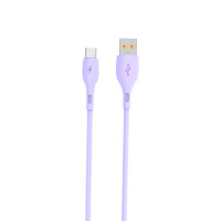 Кабель SkyDolphin S22T Soft Silicone USB - USB Type-C (M/M), 1 м, Violet (USB-000603)