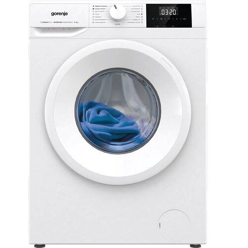 Пральна машина Gorenje фронтальна, 7кг, 1200, A+, 43.5см, дисплей, пар, інвертор, білий