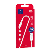 Кабель SkyDolphin S02L USB - Lightning (M/M), 1 м, White (USB-000586)