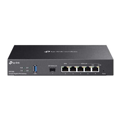 Мультисервісний Маршрутизатор TP-LINK ER7206 2xGE LAN, 1xGE WAN, 2xGE LAN, 1xSFP