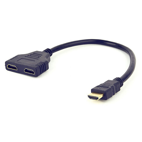 Разветвитель Cablexpert HDMI - 2хHDMI (M/F), 0.3 м, Черный (DSP-2PH4-04)