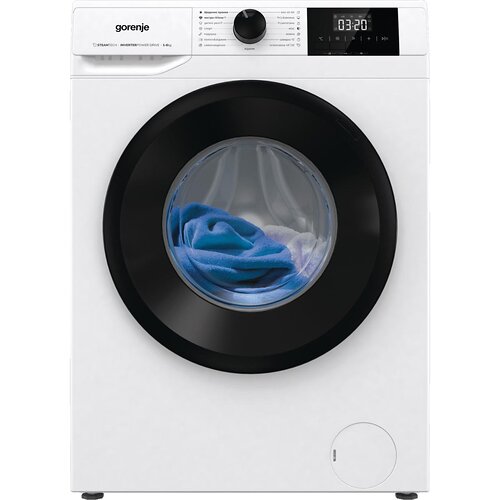 Пральна машина Gorenje фронтальна, 6кг, 1200, A+++, 43.5см, дисплей, пар, інвертор, білий