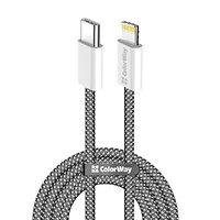 Кабель ColorWay Lightning + USB Type-C (M/M), 3.0 А, 1 м, Black (CW-CBPDCL061-BK)