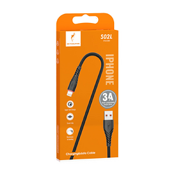 Кабель SkyDolphin S02L USB - Lightning (M/M), 1 м, Black (USB-000587)