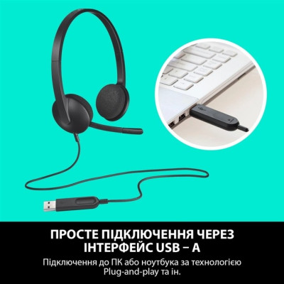 Гарнiтура Logitech H340 USB (981-000475) Гарнiтура Logitech H340 USB (981-000475)