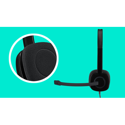 Гарнiтура Logitech H151 Stereo Black (981-000589) Гарнiтура Logitech H151 Stereo Black (981-000589)