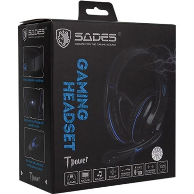 Наушники Sades SA-701 Black/Blue (sa701blj) Наушники Sades SA-701 Black/Blue (sa701blj)