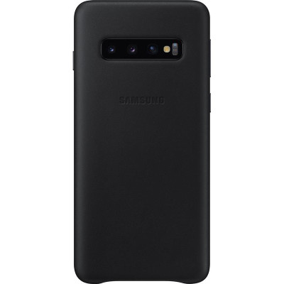 Чохол-накладка Samsung Leather Cover для Samsung Galaxy S10 SM-G973 Black (EF-VG973LBEGRU)