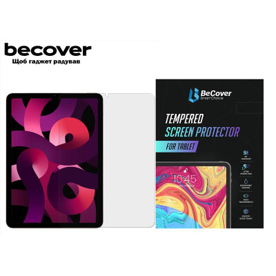 Защитное стекло BeCover для Apple iPad Air 5 (2022) 10.9 Защитное стекло BeCover для Apple iPad Air 5 (2022) 10.9