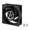Вентилятор Arctic P8 PWM PST Black - 5 Pack (ACFAN00154A)