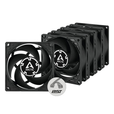Вентилятор Arctic P8 PWM PST Black - 5 Pack (ACFAN00154A)