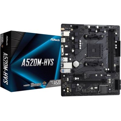 Материнська плата ASRock A520M-HVS Socket AM4