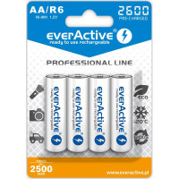 Аккумулятор everActive AA\/HR06 Ni-MH 2600mAh BL 4шт