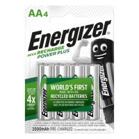 Аккумуляторы Energizer Recharge Power Plus AA\/HR6 LSD Ni-MH 2000 mAh BL 4шт Аккумуляторы Energizer Recharge Power Plus AA\/HR6 LSD Ni-MH 2000 mAh BL 4шт