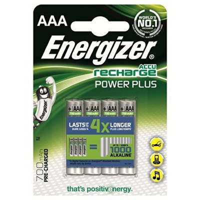 Акумулятори Energizer Recharge Power Plus AAA/HR03 LSD Ni-MH 700 mAh BL 4шт Акумулятори Energizer Recharge Power Plus AAA/HR03 LSD Ni-MH 700 mAh BL 4шт