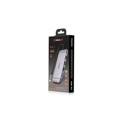 USB-хаб REAL-EL CQ-900 3 ports