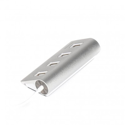 USB-хаб Maxxter 4 ports Silver (HU2A-4P-01)