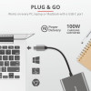 USB-хаб Trust Dalyx Aluminium USB Type-C 3-в-1 (23772)