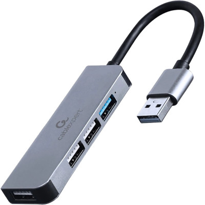 USB-хаб Cablexpert 4 ports Grey (UHB-U3P1U2P3-01) USB-хаб Cablexpert 4 ports Grey (UHB-U3P1U2P3-01)