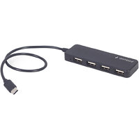 USB-хаб Gembird USB Type-C 4-в-1 (UHB-CM-U2P4-01)