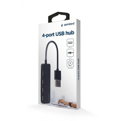 USB-хаб Gembird 4 ports Black (UHB-U2P4-06) USB-хаб Gembird 4 ports Black (UHB-U2P4-06)