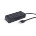 USB-хаб Gembird 4 ports (UHB-U2P4P-01) з вимикачами