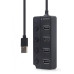 USB-хаб Gembird 4 ports (UHB-U2P4P-01) з вимикачами USB-хаб Gembird 4 ports (UHB-U2P4P-01) з вимикачами