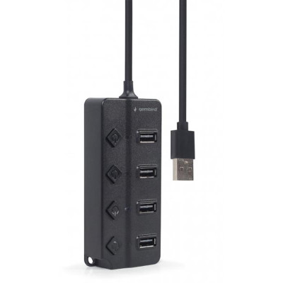 USB-хаб Gembird 4 ports (UHB-U2P4P-01) з вимикачами USB-хаб Gembird 4 ports (UHB-U2P4P-01) з вимикачами