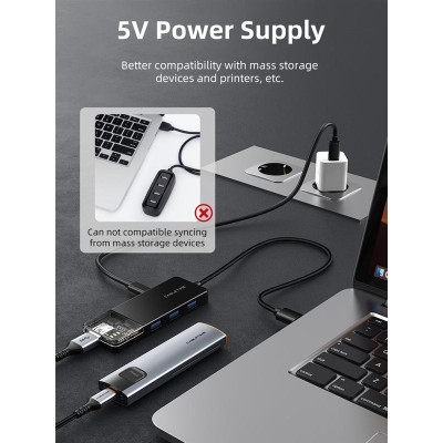 USB-хаб Cabletime CB02B 4 ports