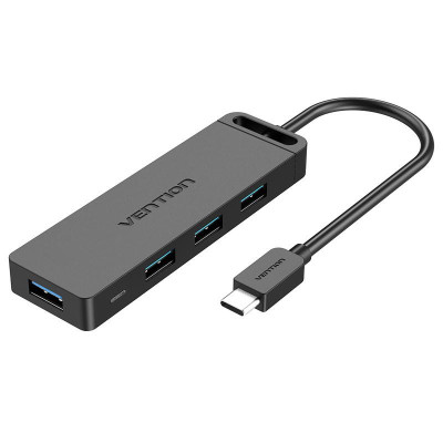 USB-хаб Vention TGKBB 4 порта Черный