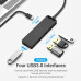 USB-хаб Vention TGKBB 4 порта Черный