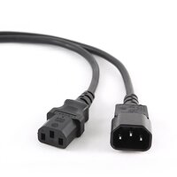 Силовой кабель Cablexpert PC-189 (C13-C14), 3*0.5 мм кв., черный, 1.8 м