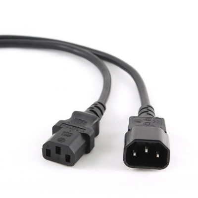 Силовой кабель Cablexpert PC-189 (C13-C14), 3*0.5 мм кв., черный, 1.8 м