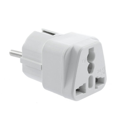 Адаптер Atcom UK\/US - EU White (17441)