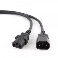 Силовой кабель Cablexpert PC-189-VDE-3M (C13-C14), VDE, черный, 3м