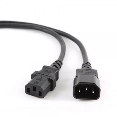 Силовой кабель Cablexpert PC-189-VDE-3M (C13-C14), VDE, черный, 3м