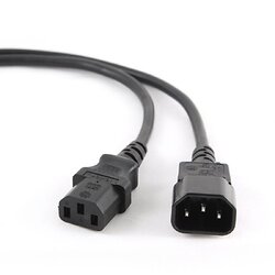 Силовой кабель Cablexpert PC-189-VDE-5M (C13-C14), VDE, черный, 5м