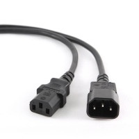 Силовой кабель Cablexpert PC-189-VDE-5M (C13-C14), VDE, черный, 5м