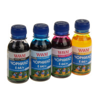 Комплект чорнил WWM EPSON L110/210/355 B/C/M/Y (E64SET4-2) 4*100г Комплект чорнил WWM EPSON L110/210/355 B/C/M/Y (E64SET4-2) 4*100г