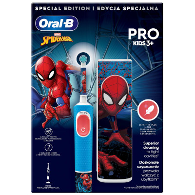 Зубна електрощітка Braun Oral-B Pro Kids D103.413.2KX Spider-Man Зубна електрощітка Braun Oral-B Pro Kids D103.413.2KX Spider-Man