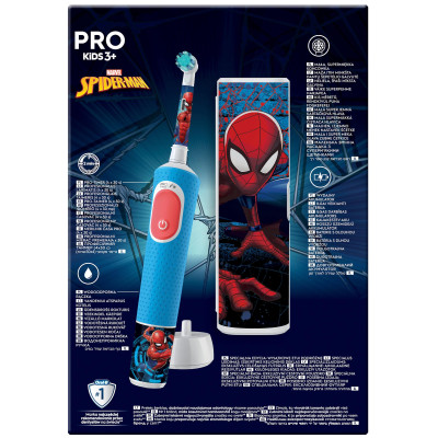 Зубна електрощітка Braun Oral-B Pro Kids D103.413.2KX Spider-Man Зубна електрощітка Braun Oral-B Pro Kids D103.413.2KX Spider-Man