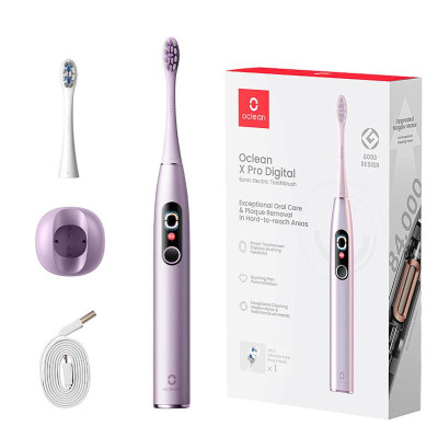 Умная зубная электрическая щетка Oclean X Pro Digital Electric Toothbrush Purple (6970810553475)