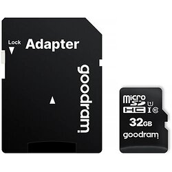 Карта пам`ятi MicroSDHC 32GB UHS-I Class 10 Goodram + SD-adapter (M1AA-0320R12)