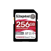 Карта пам`яті SDXC 256GB UHS-II/U3 Class 10 Kingston Canvas React Plus V60 SD R280/W150MB/s (SDR2V6/256GB)